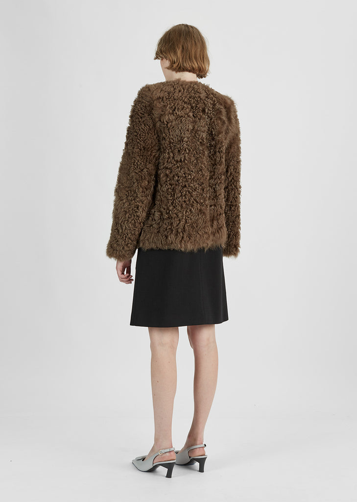 Reversible Shearling and Leather Jacket