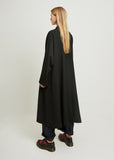 Gabardine Draped Coat