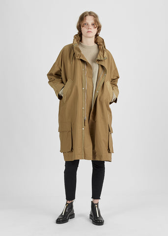 Cotton-Blend Grosgrain Parka