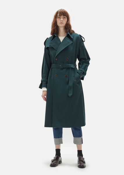 Voile Karsey Trench Coat - Small / Green