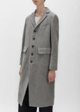 Herringbone Tweed Coat