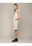 Cap Sleeve Linen Dress