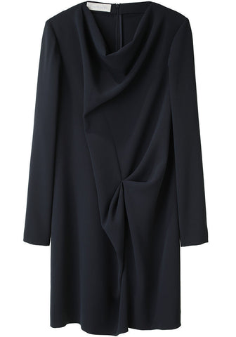 Draped Crepe Dress