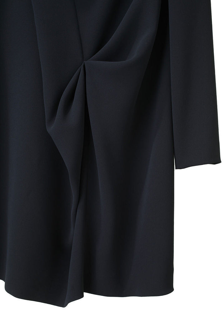 Draped Crepe Dress