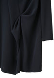 Draped Crepe Dress