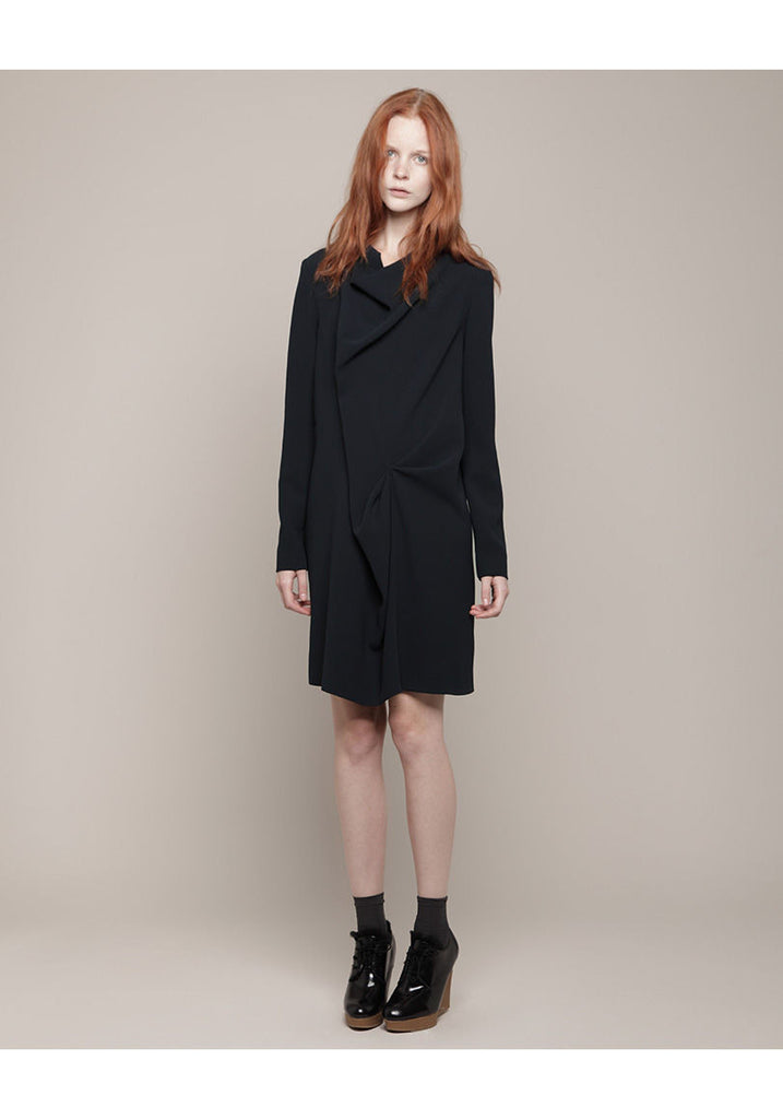 Draped Crepe Dress