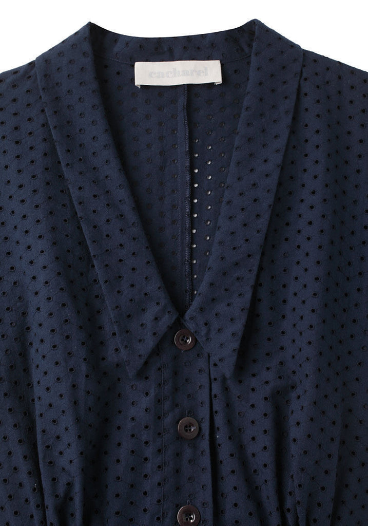 Eyelet Shirtdress