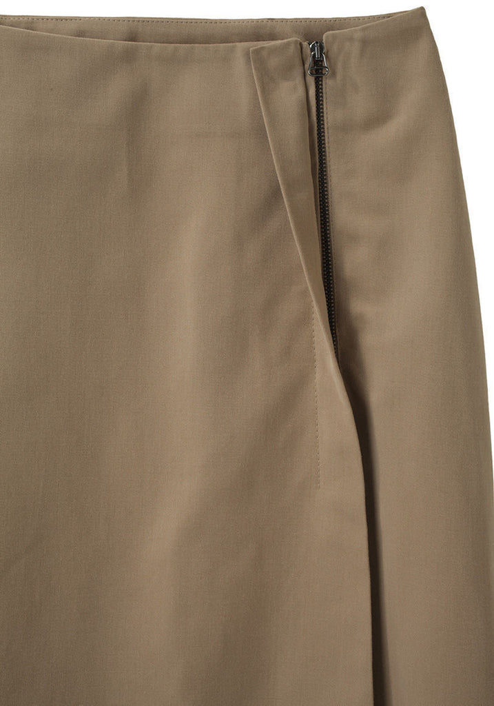 Gabardine Pleat Skirt
