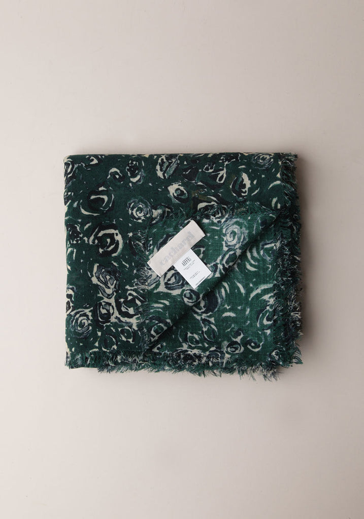 Green Rose Scarf