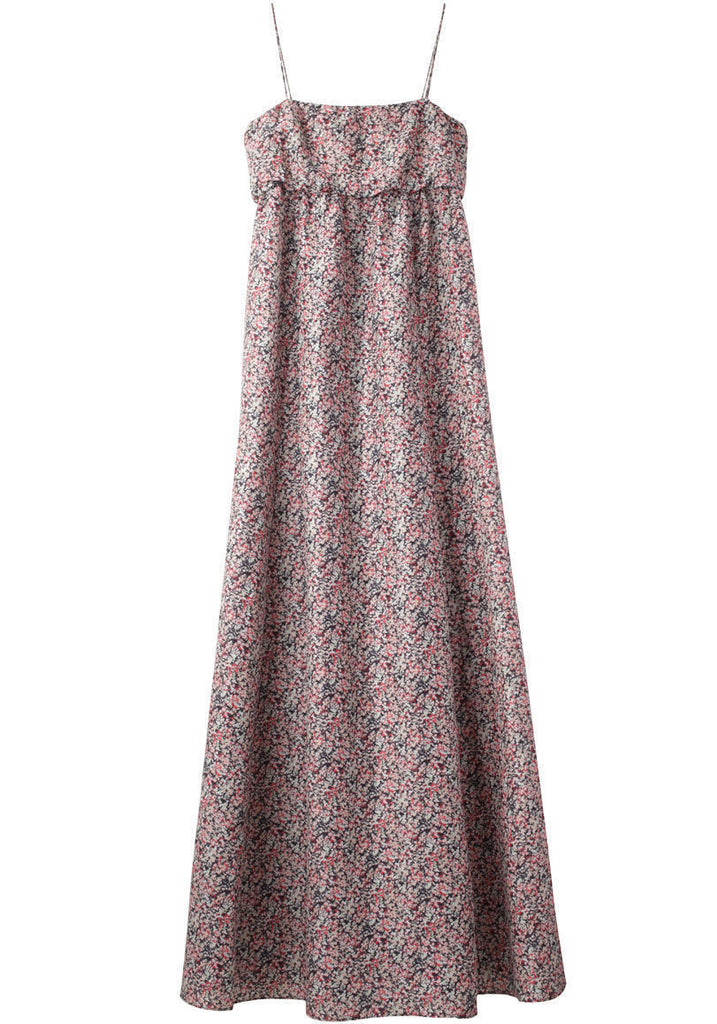 Long Printed Voile Dress