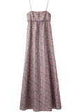 Long Printed Voile Dress