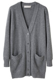 Long V-Neck Cardigan