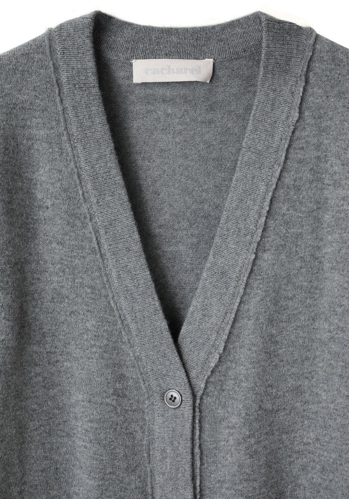 Long V-Neck Cardigan