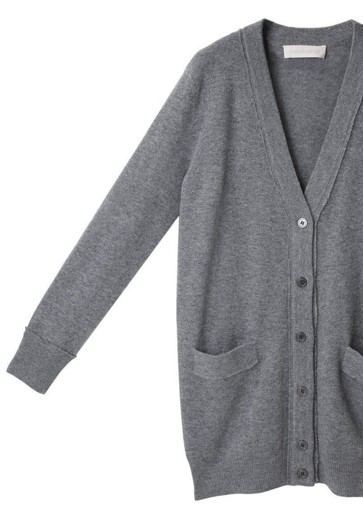 Long V-Neck Cardigan