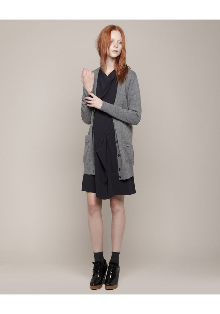 Long V-Neck Cardigan