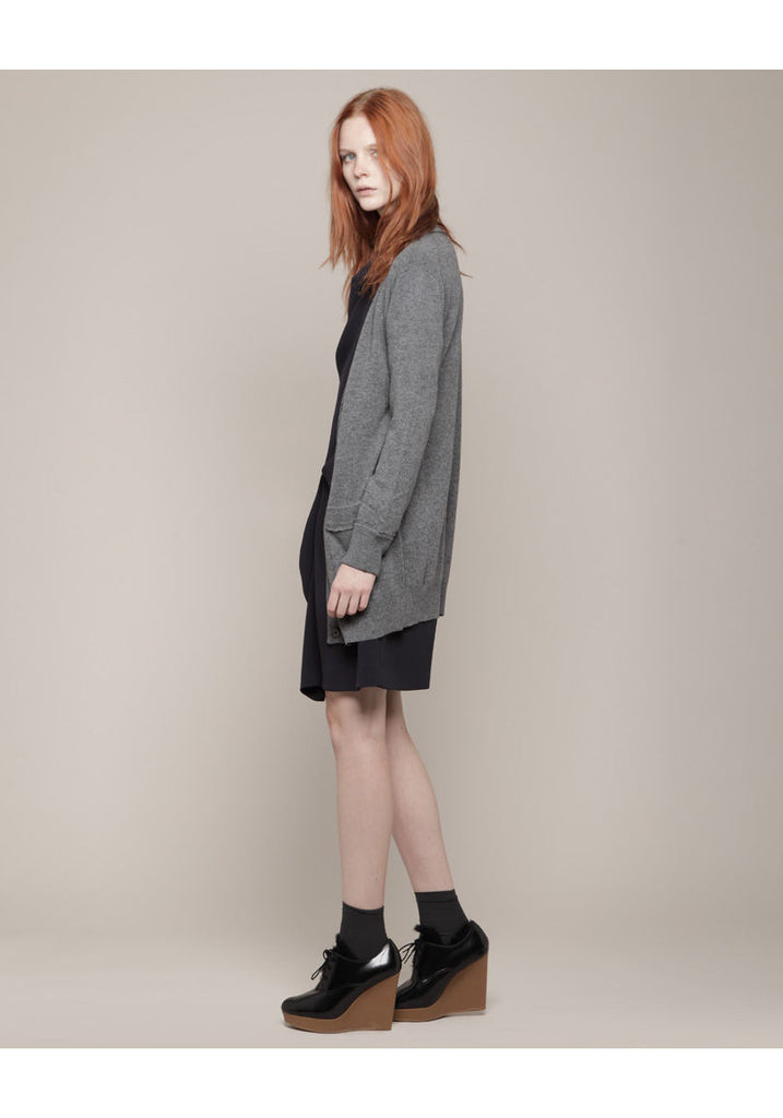 Long V-Neck Cardigan