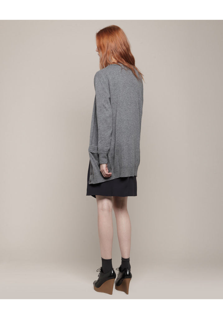 Long V-Neck Cardigan