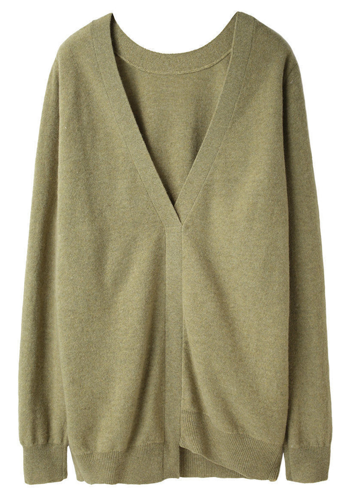 Low Back Cashmere Sweater
