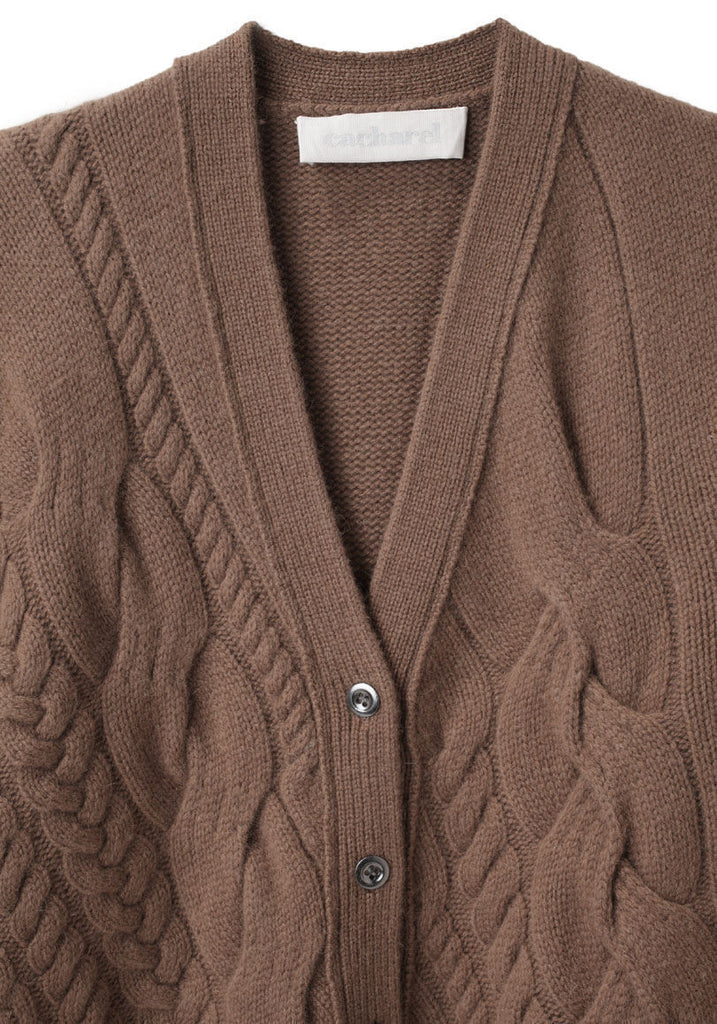 Merino Cable Cardigan