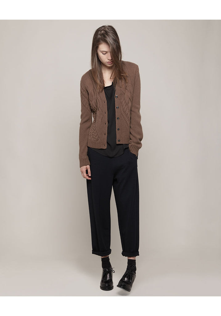 Merino Cable Cardigan