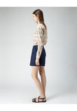 Pleated Cotton Shorts