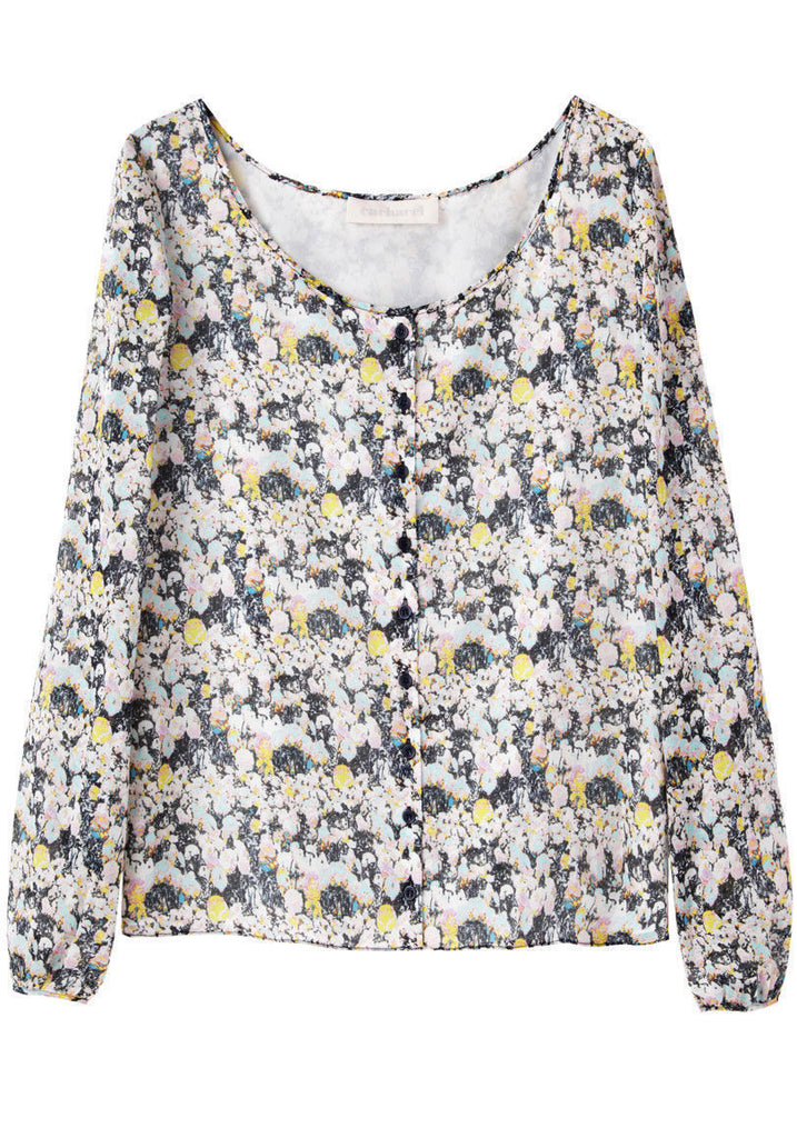 Printed Cotton Voile Shirt