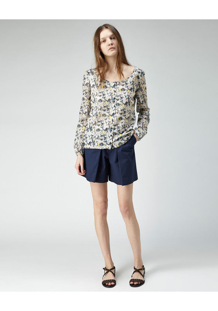 Printed Cotton Voile Shirt