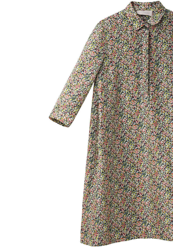 Printed Linen Voile Shirtdress