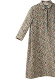 Printed Linen Voile Shirtdress