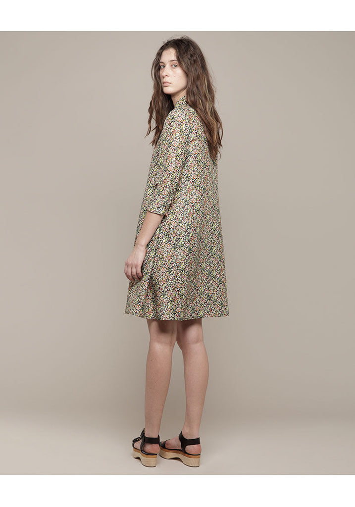 Printed Linen Voile Shirtdress