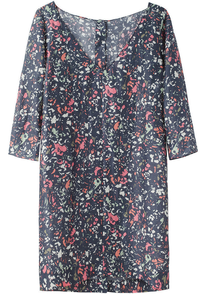 Printed Voile Shirtdress