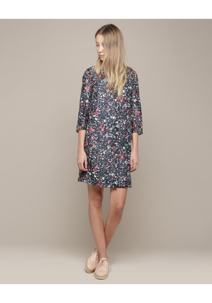 Printed Voile Shirtdress