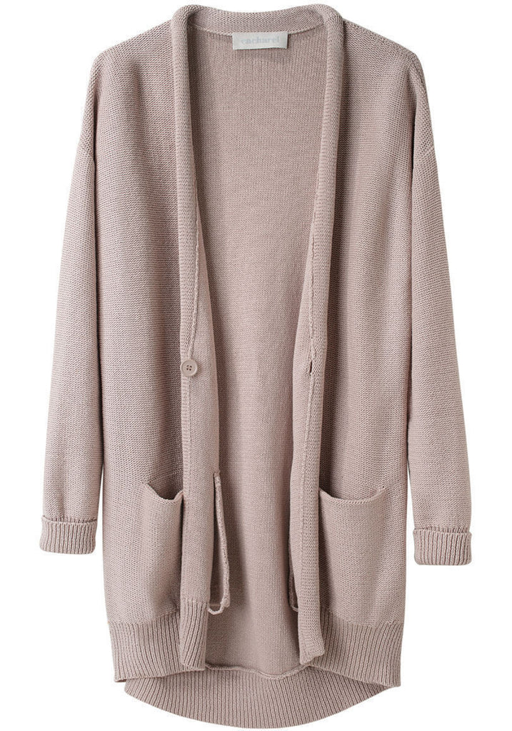 Rolled Purl Cardigan