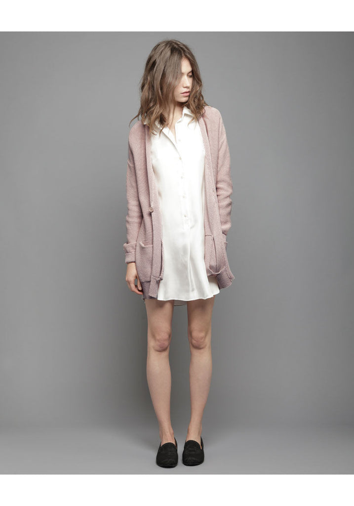 Rolled Purl Cardigan