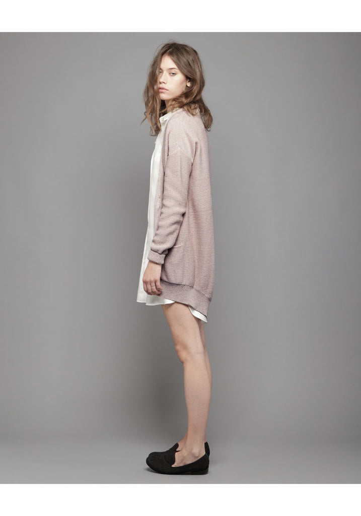 Rolled Purl Cardigan