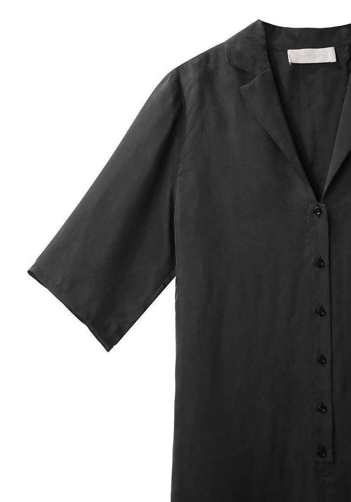 Satin Shirtdress