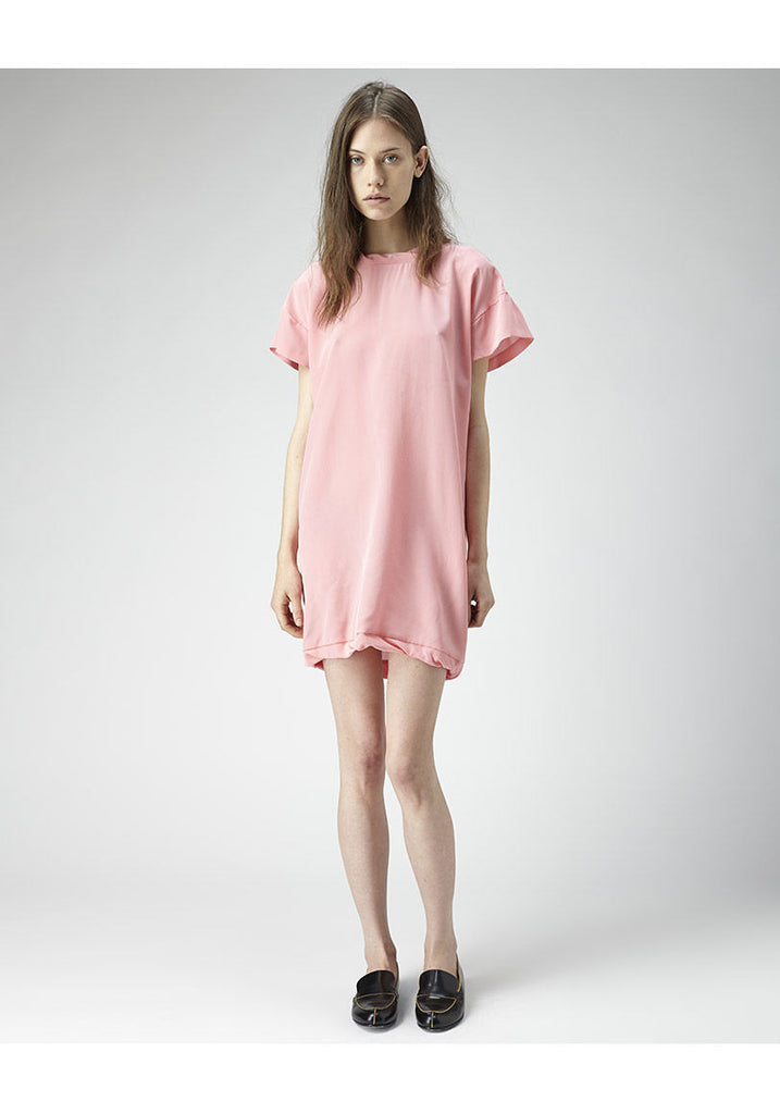Short Sleeve Silk Dress
