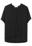 Short Sleeve Wrap Top