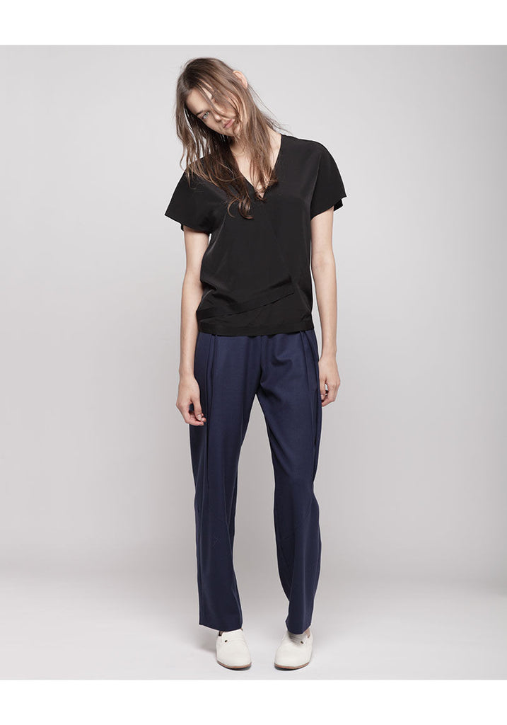 Short Sleeve Wrap Top