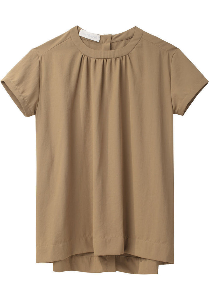 Short Sleeved Twill Blouse
