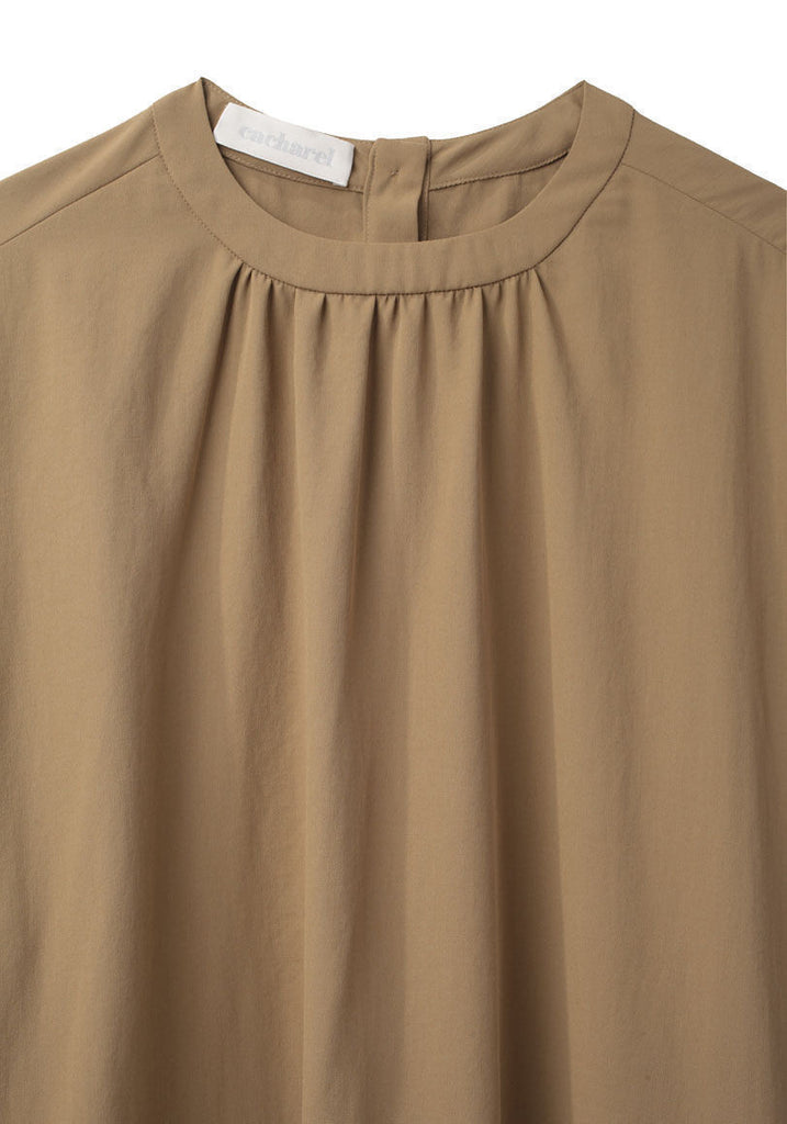 Short Sleeved Twill Blouse