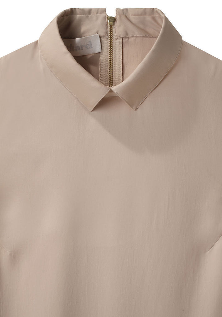 Sleeveless Satin Blouse