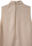 Sleeveless Satin Blouse