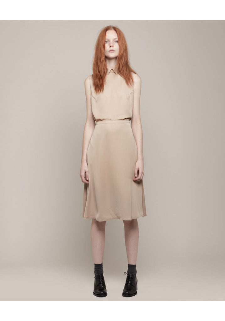 Sleeveless Satin Blouse