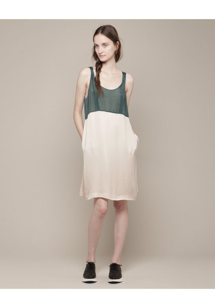 Sleeveless Satin Dress