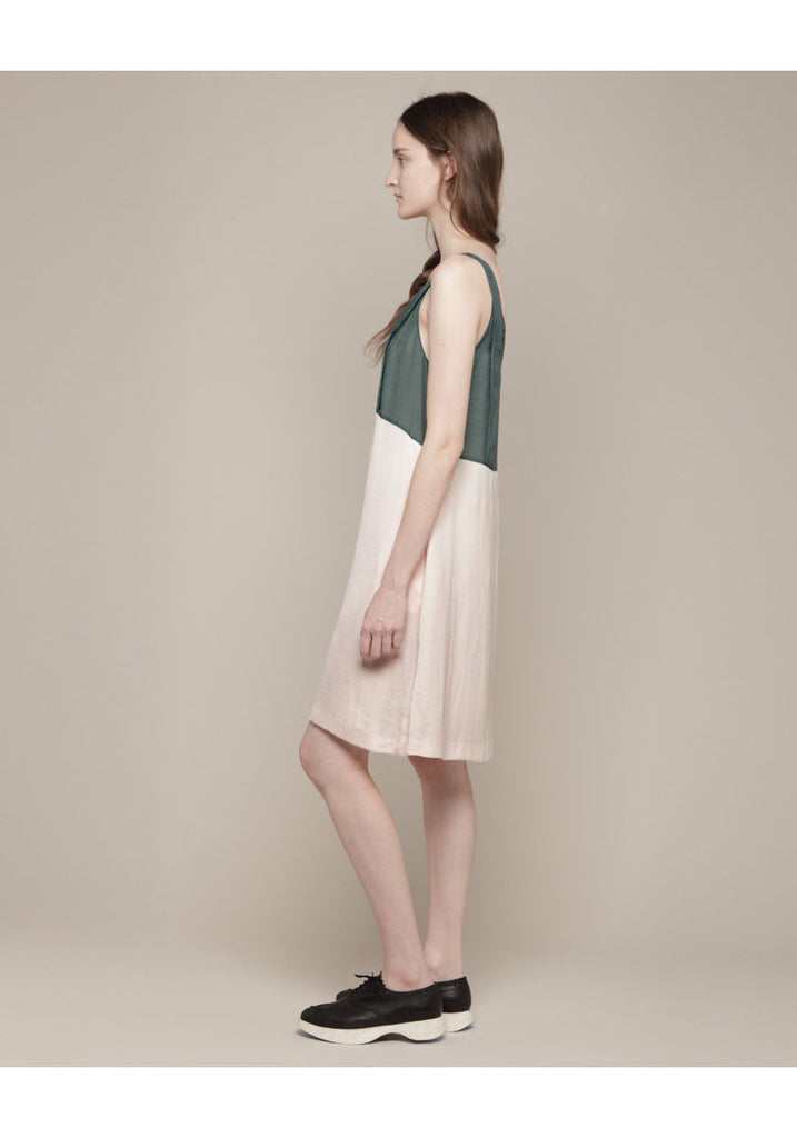 Sleeveless Satin Dress