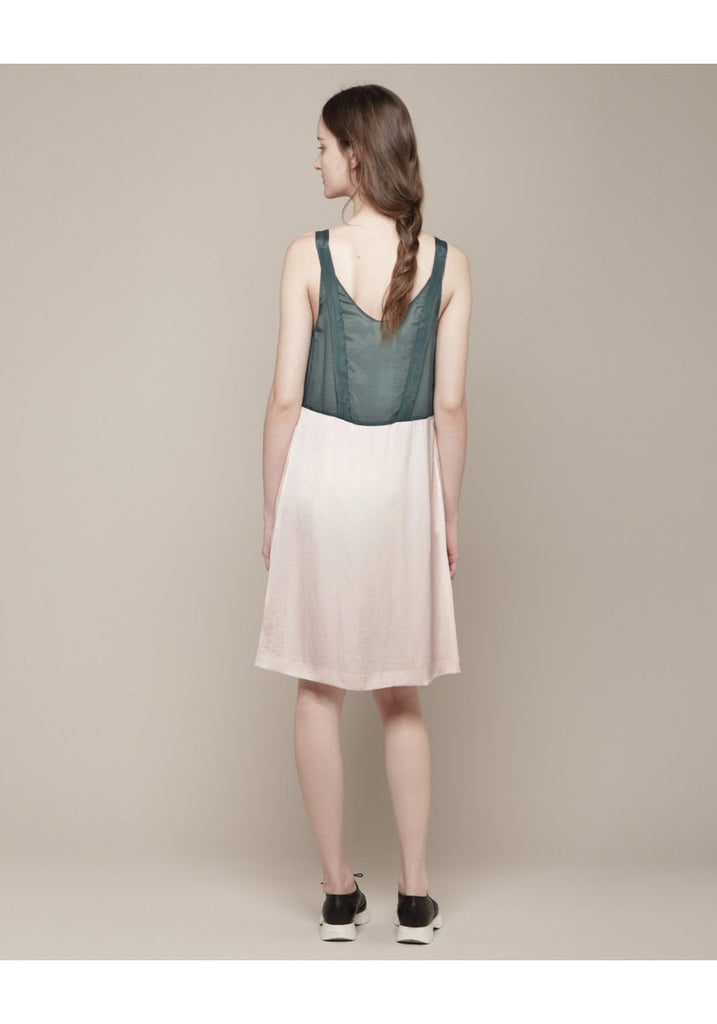 Sleeveless Satin Dress