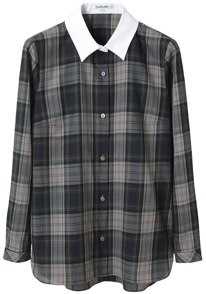 Collared Plaid Shirt