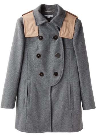 Contrast Hood Coat