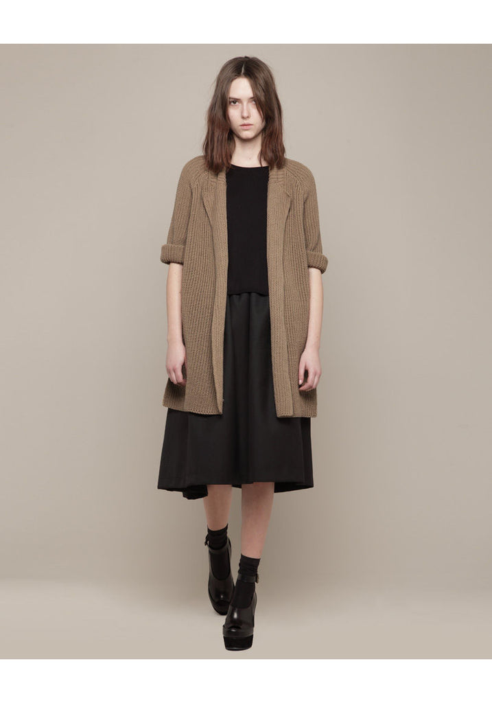 Cropped Back Cardigan